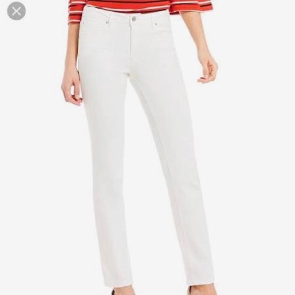 Jones New York Lexington Straight Jeans in White